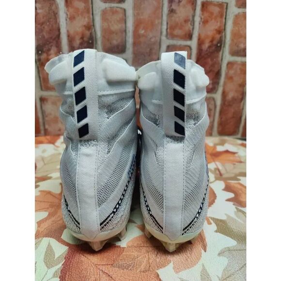 Nike Vapor Untouchable 3 Elite White Navy Football Cleats Men's Size 14.5 - Picture 4 of 5